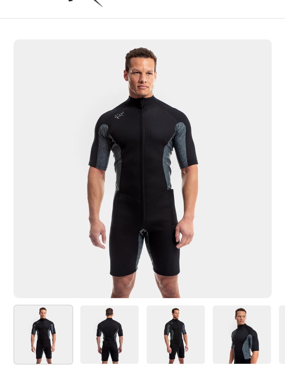 Kutting Weight Men's Short-Sleeve Black Neoprene